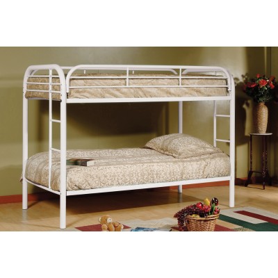 Bunk Bed 39"/39" T-2810 (White)